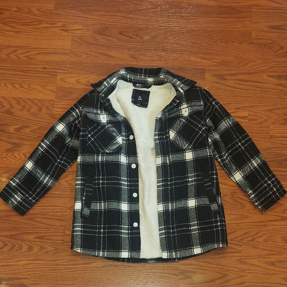 Art Class Black and White Plaid Detail